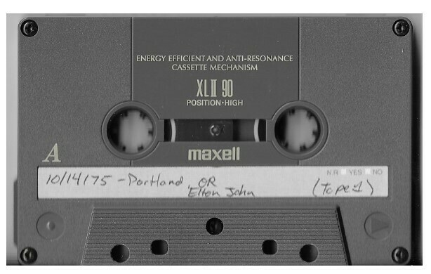 John, Elton / Portland, OR (Memorial Coliseum) - October 14, 1975 | Two Tapes