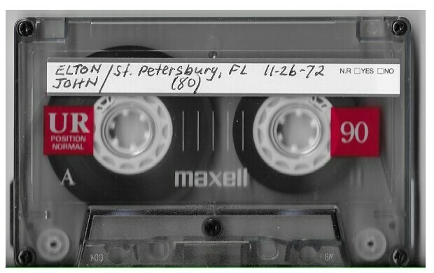 John, Elton / St. Petersburg, FL (Bay Front Center) - November 26. 1972