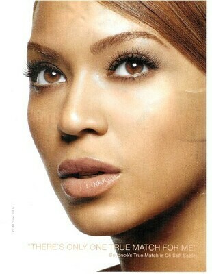 Beyonce / L&#39;Oreal - There&#39;s Only One True Match for Me | Magazine Ad | April 2011