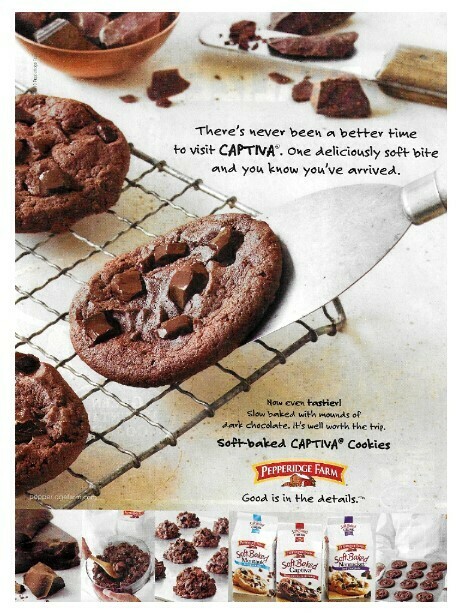 Pepperidge Farm / Soft-Baked Captiva Cookies | Magazine Ad | April 2011