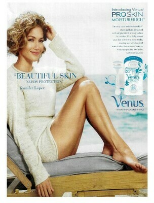 Lopez, Jennifer / Venus Pro Skin - Beautiful Skin Needs Protection | Magazine Ad | April 2011