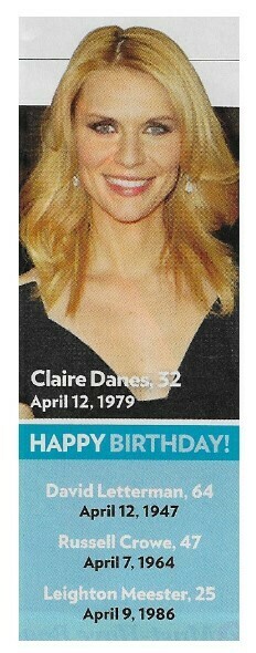 Danes, Claire / Happy Birthday! | Magazine Photo | April 2011