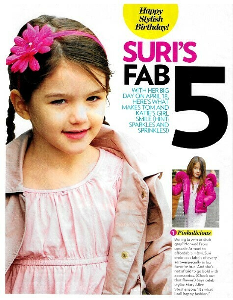 Cruise, Suri / Suri&#39;s Fab 5 | 8 Magazine Photos | April 2011