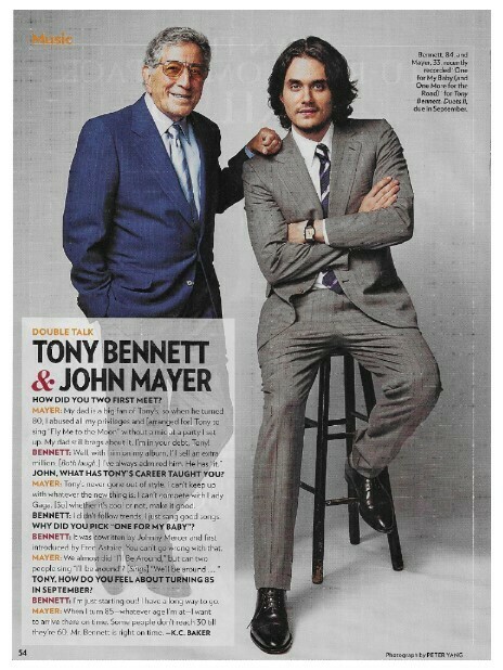 Mayer, John / Double Talk | Magazine Article | with Tony Bennett | April 2011