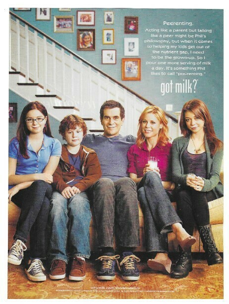 Winter, Ariel / Got Milk? | Magazine Ad | April 2011 | with Cast of Modern Family