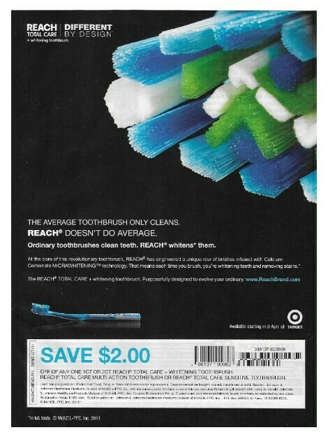 Reach / Total Care (Toothbrush) | Magazine Ad | April 2011