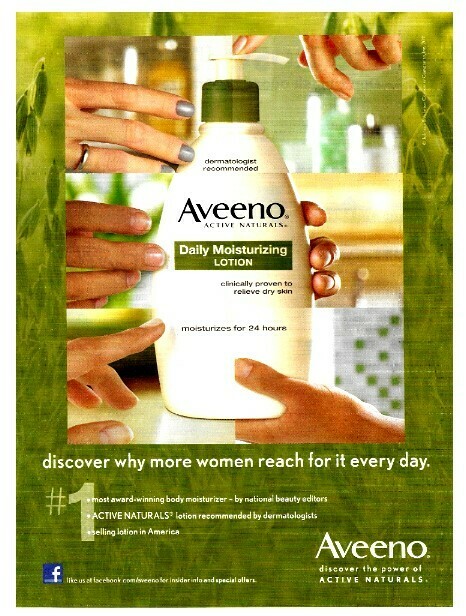 Aveeno / Daily Moisturizing | Magazine Ad | April 2011