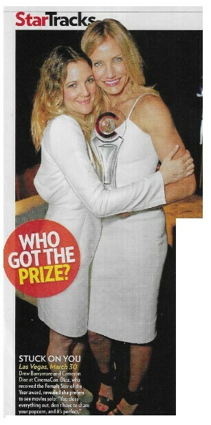 Barrymore, Drew / Stuck On You | Magazine Photo | March 2011 | with Cameron Diaz