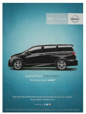 Nissan / The All-New Nissan Quest | Magazine Ad | April 2011