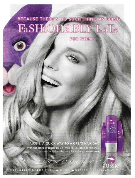 Aussie / Fashionably Late | Magazine Ad | April 2011