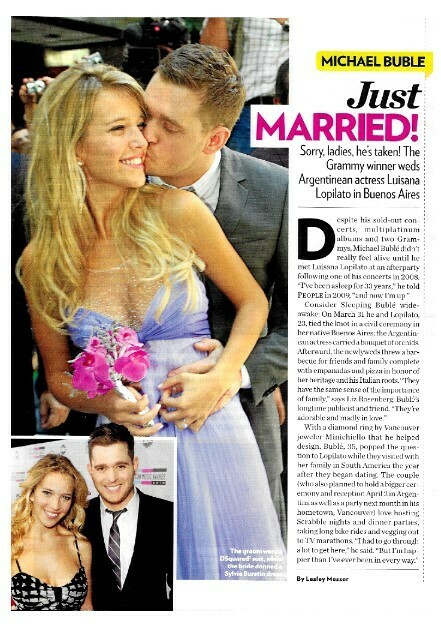 Buble, Michael / Just Married! | Magazine Article | April 2011