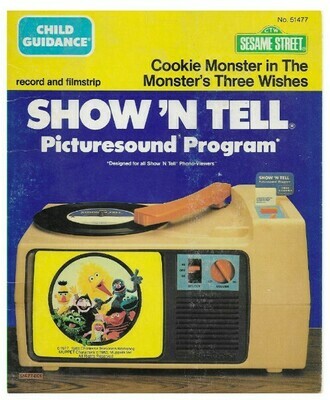 Show 'N Tell / Cookie Monster in The Monster's Three Wishes | Sesame Street 51477 | Picture Sleeve | 1983