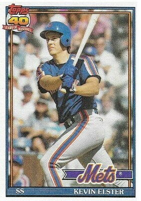 Elster, Kevin / New York Mets | Topps #134 | Baseball Trading Card | 1991
