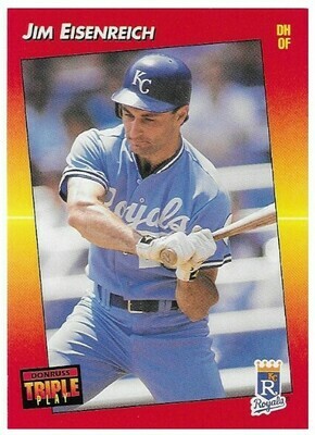 Eisenreich, Jim / Kansas City Royals | Triple Play #140 | Baseball Trading Card | 1992