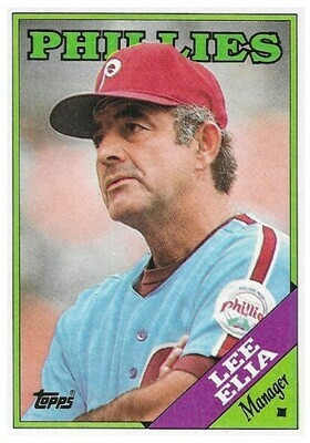 Elia, Lee / Philadelphia Phillies | Topps #254 | Baseball Trading Card | 1988 | Checklist