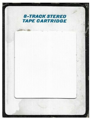 Generic / White-Black-Blue | Record Company Sleeve for 8-Track Tape