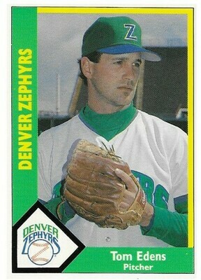 Edens, Tom / Denver Zephyrs | CMC #29 | Baseball Trading Card | 1990 | American Association