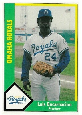 Encarnacion, Luis / Omaha Royals | CMC #179 | Baseball Trading Card | 1990 | American Association