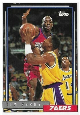 Perry, Tim / Philadelphia 76ers | Topps #312 | Basketball Trading Card | 1992-93