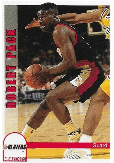 Pack, Robert / Portland Trail Blazers | NBA Hoops #192 | Basketball Trading Card | 1992-93