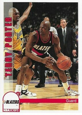 Porter, Terry / Portland Trail Blazers | NBA Hoops #193 | Basketball Trading Card | 1992-93