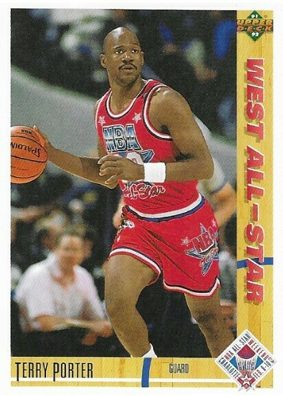 Porter, Terry / Portland Trail Blazers | Upper Deck #54 | Basketball Trading Card | 1991-92 | All-Star