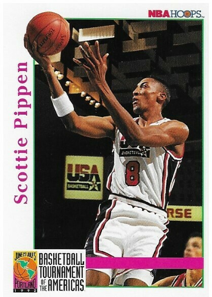 Pippen, Scottie / Chicago Bulls | NBA Hoops #345 | Basketball Trading Card | 1992-93 | Hall of Famer