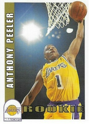 Peeler, Anthony / Los Angeles Lakers | NBA Hoops #410 | Basketball Trading Card | 1992-93 | Rookie Card