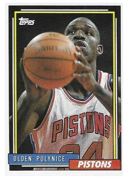 Polynice, Olden / Detroit Pistons | Topps #265 | Basketball Trading Card | 1992-93
