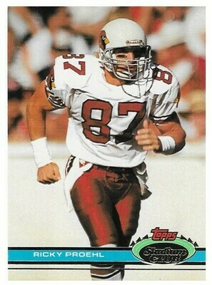 Proehl, Ricky / Phoenix Cardinals | Stadium Club #154 | Football Trading Card | 1991