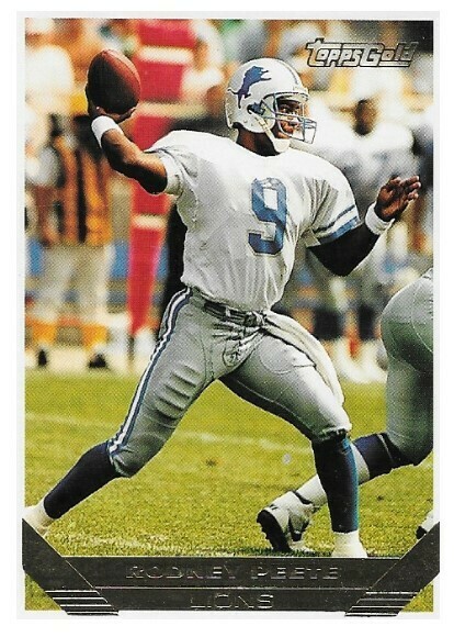 Peete, Rodney / Detroit Lions | Topps Gold #169 | Football Trading Card | 1993