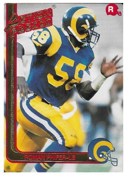 Phifer, Roman / Los Angeles Rams | Action Packed #43 | Football Trading Card | 1991 | Rookie Card