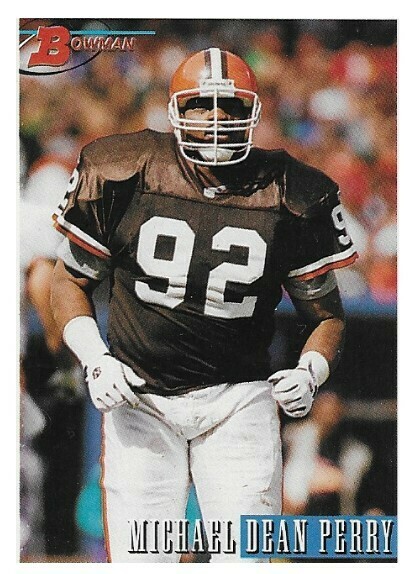 1990 HOUSTON OILERS - CLEVELAND BROWNS PROGRAM ASTRODOME Michael Dean Perry  cvr