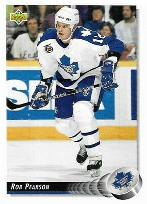 Pearson, Rob / Toronto Maple Leafs | Upper Deck #318 | Hockey Trading Card | 1992-93