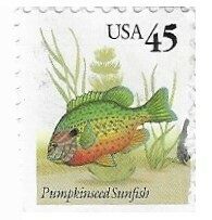 United States / 1992 | Pumpkinseed Sunfish (45 Cents)