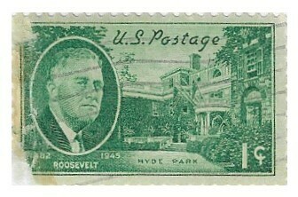 United States / 1945 | Roosevelt and Hyde Park Residence (1 Cent)