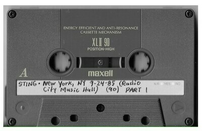 Sting / New York, NY (Radio City Music Hall) - September 24, 1985 | Part 1