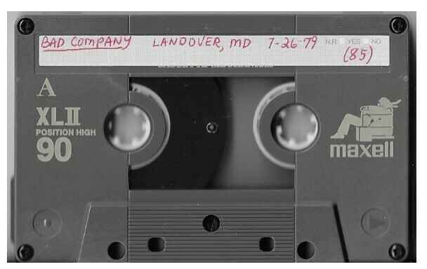 Bad Company / Landover, MD (Capital Centre) - July 26, 1979