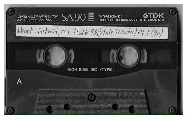 Heart / Detroit, MI (State Theatre) - November 26, 1993 | Part 1