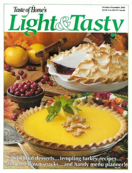 Light + Tasty / Lemon Cheese Pie | October-November 2002