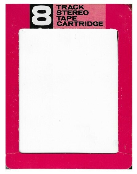 Generic / Red-Pink-Black-White | Record Company Sleeve for 8-Track Tape