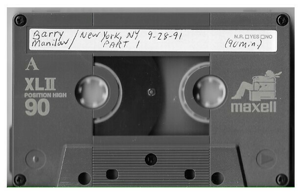Manilow, Barry / New York, NY (Paramount Theatre) - September 28, 1991 | Part 1