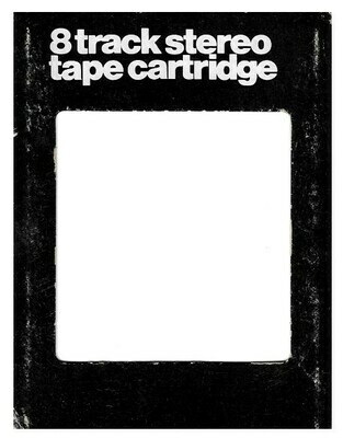 Generic / Black-White-Grey | Record Company Sleeve for 8-Track Tape