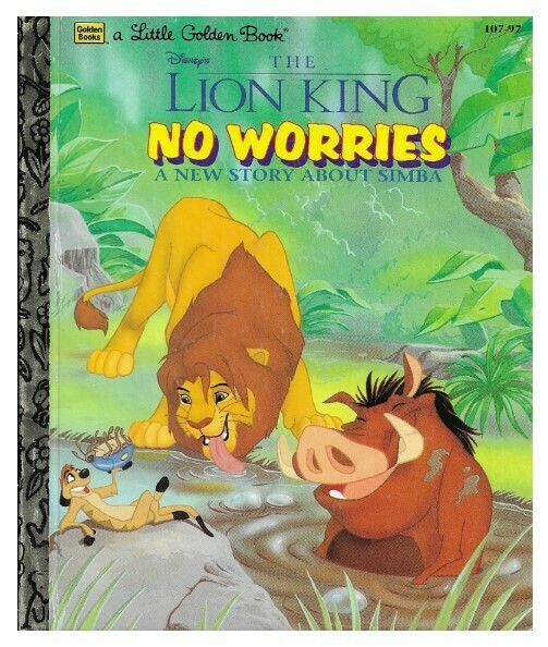 Lion King, The / No Worries | Golden Books | 1995 | Disney | A Little Golden Book