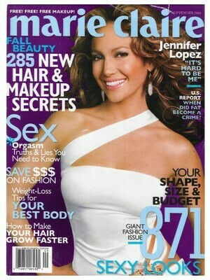 Marie Claire / Jennifer Lopez | September 2004
