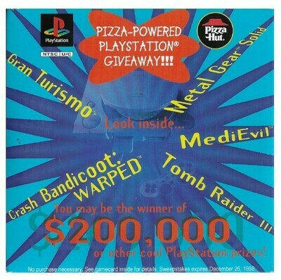 Playstation 1 / Pizza Hut Demo CD | Sony SCUS-94292 | 1998