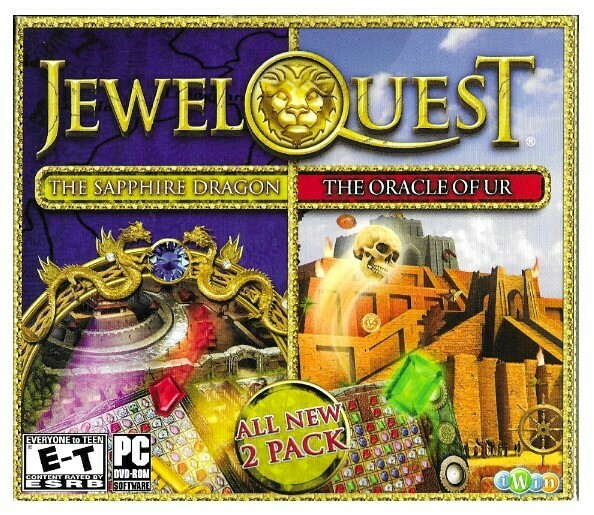 Jewel Quest / The Sapphire Dragon - The Oracle of Ur | iWin CDR358D1 | CD Rom | 2013