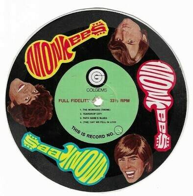 Monkees, The / Teardrop City | Colgems | Cardboard Picture Disc | 1970