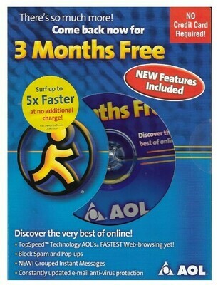 America Online / 3 Months Free | 2004