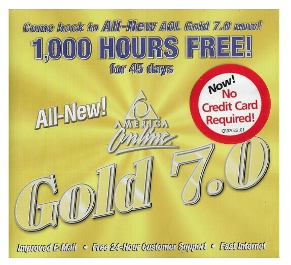 America Online / AOL Version 7.0 - Gold | 2001